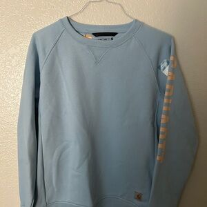 Carhartt Women’s Light Blue Crewneck Sweater